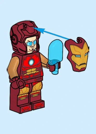 Día 1: Iron Man con polo helado Calendario de Adviento LEGO Marvel 2026