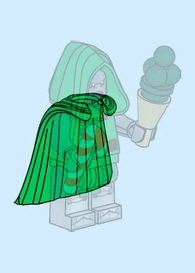 Día 8: Capa verde del Doctor Muerte Calendario de Adviento LEGO Marvel 2026