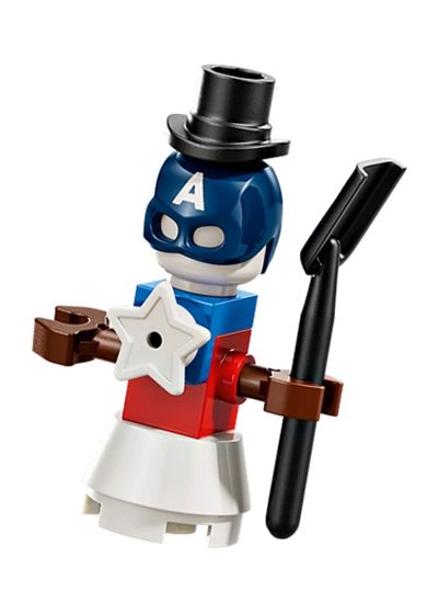 Día 18: Muñeco de nieve con casco del Capitán América Calendario de Adviento LEGO Marvel 2026