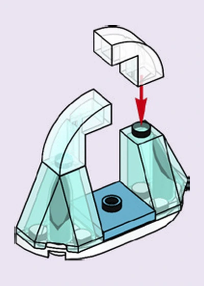 Día 12: Arco de hielo azul claro Calendario de Adviento LEGO Friends 2026