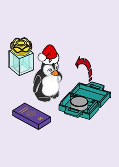Día 24: Pingüino con regalo, maleta y pasaporte Calendario de Adviento LEGO Friends 2026