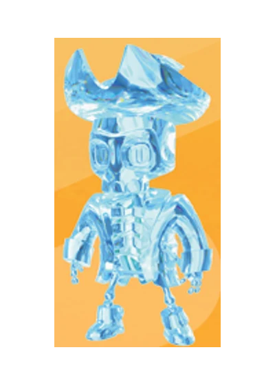 Capt. Diamondheart Stumble Guys 3D Mini Figures серія 3 2024 Capt. Diamondheart Stumble Guys 3D Mini Figures серія 3 2024