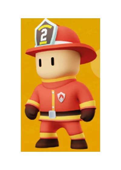 Fireman Torch Stumble Guys 3D Mini Figures серія 3 2024 Fireman Torch Stumble Guys 3D Mini Figures серія 3 2024