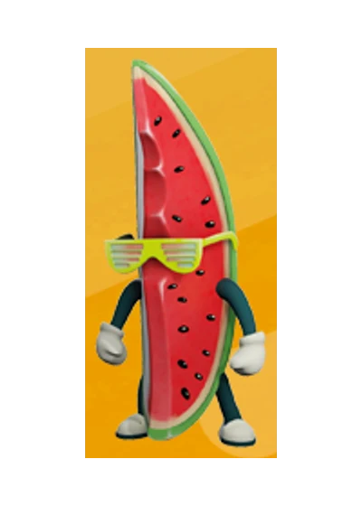Watermelon Guy Stumble Guys 3D Mini Figures серія 3 2024 Watermelon Guy Stumble Guys 3D Mini Figures серія 3 2024