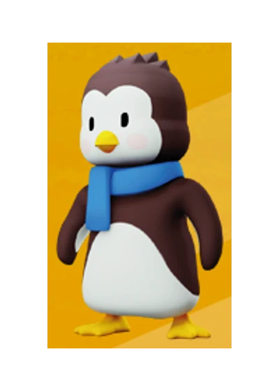 Willy Penguin Stumble Guys 3D Mini Figures серія 3 2024 Willy Penguin Stumble Guys 3D Mini Figures серія 3 2024