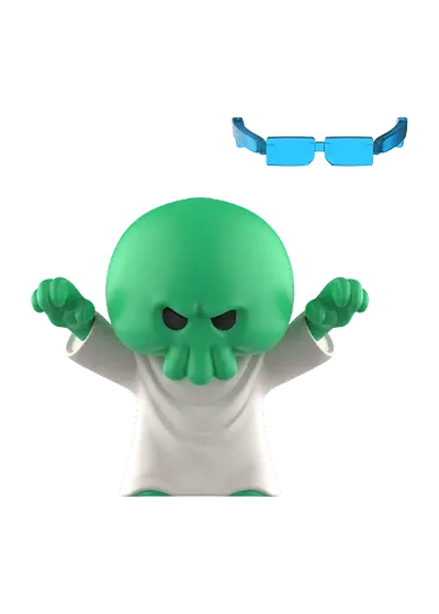 Mostro fantasma verde