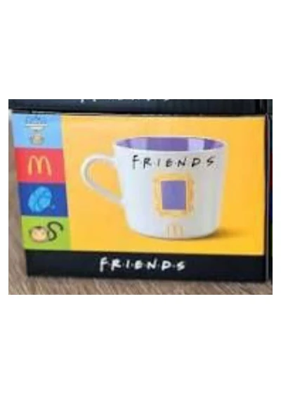 Чашка з жовтою рамкою Друзі (Friends): фігурки McDonald's 2025 Чашка з жовтою рамкою Друзі (Friends): фігурки McDonald's 2025