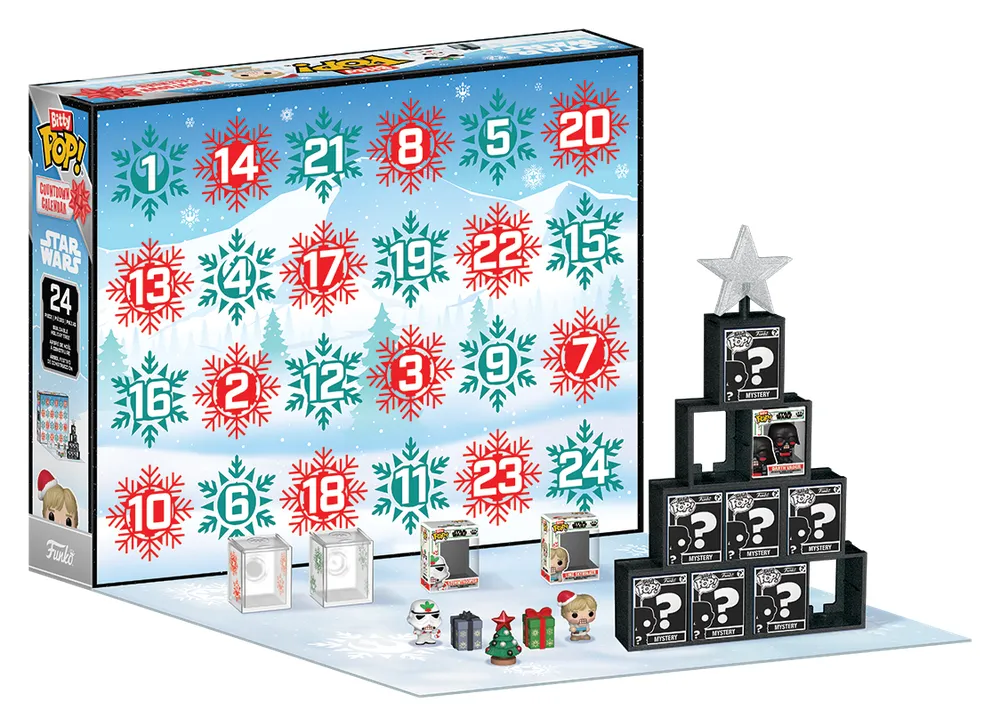 Funko Bitty Pop! Star Wars Adventskalender 2026 (92657), offizielles Funko-Bild