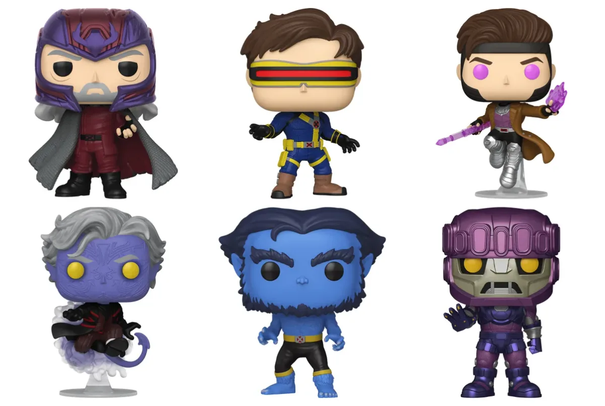 Funko Pop Avengers: Doomsday X-Men: Magneto, Cyclops, Gambit, Nightcrawler, Beast and Jumbo Sentinel